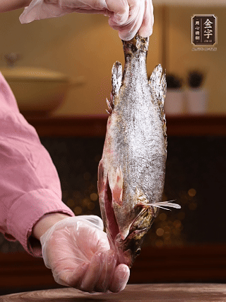 鱖魚殺好洗凈，去頭去尾留用，貼著魚背去掉主刺，再切成大小均勻的魚塊